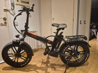 Bicicleta Eléctrica Fat Bike Negra
