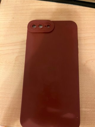 2 custodie iPhone 8 Plus Viola e Granato
