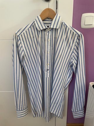 Camisa Silbon Rayas Azul y Blanco