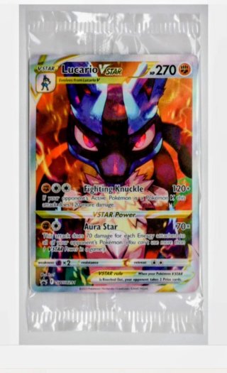 Carta Pokémon Lucario VSTAR VSTAR sellada ingles