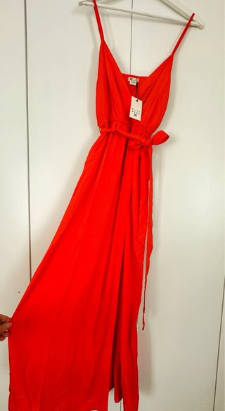 Vestido largo rojo Billabong