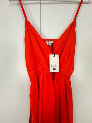 Vestido largo rojo Billabong