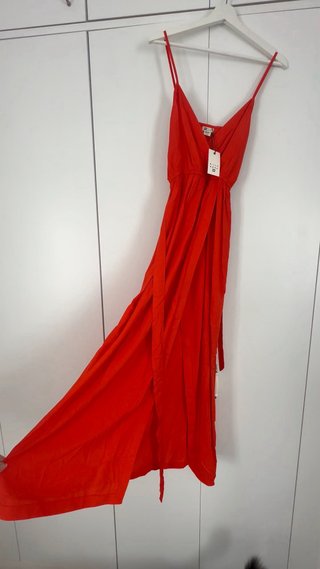 Vestido largo rojo Billabong