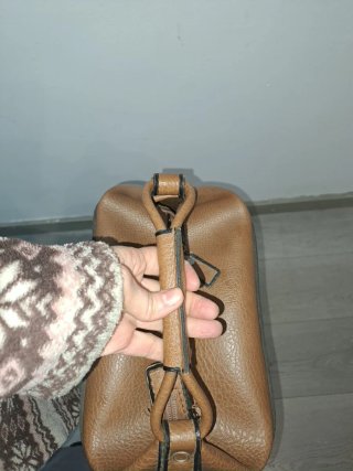 Bolso o bolsa de piel  marrón