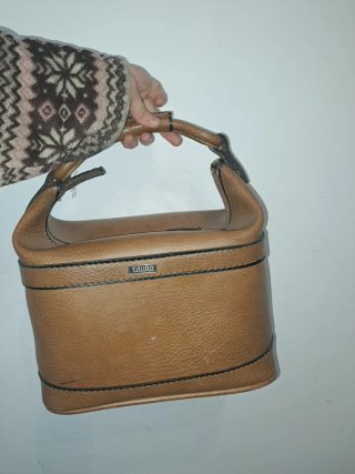 Bolso o bolsa de piel  marrón