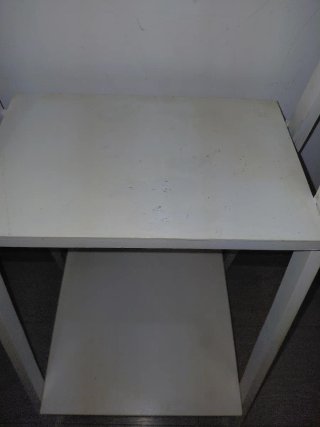 Estantería de madera plegable blanca