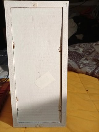 Cuadros de flores de papel y madera