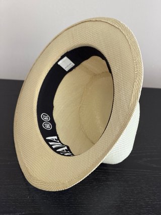 Sombrero tipo Panamá Beige y Negro