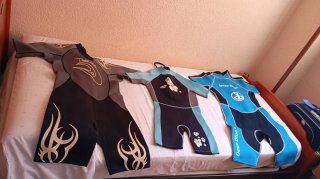 4 Trajes Neopreno Niños/Adultos Deep Blue
