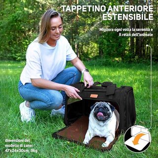 Trasportino per Cani e Gatti 51x36x33