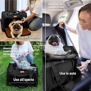 Trasportino per Cani e Gatti 51x36x33