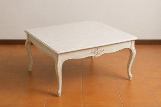 Mesa de centro blanca estilo francés