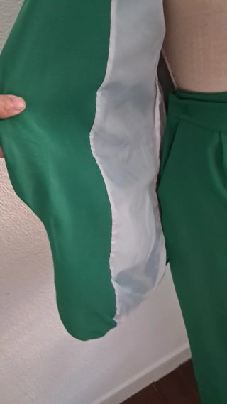 Conjunto traje verde