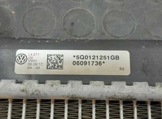 Seat 1316970 radiador de agua 5q0121251gb leon 5f1