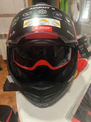 Casco LS2 Advant X Negro/Naranja