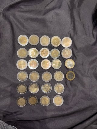 Lotto 25 Monete 2 Euro Diverse