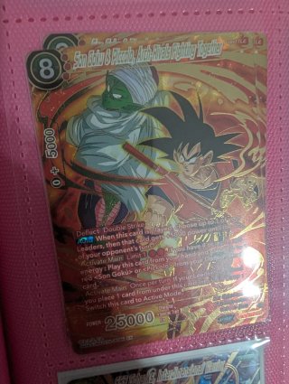 Carte di Son Goku e Piccolo del gioco di carte Dragon Ball Super