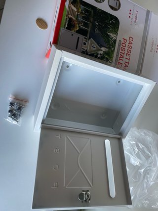 Cassetta postale in metallo Euroblu bianco 26*20cm
