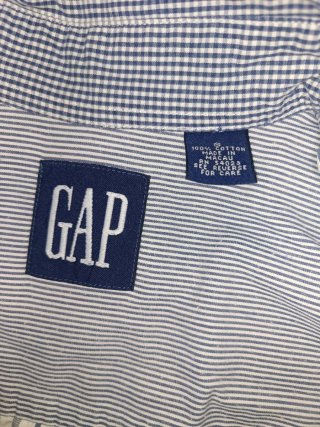 Camisa Gap Talla S Rayas Azules y Blancas
