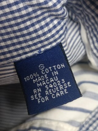 Camisa Gap Talla S Rayas Azules y Blancas