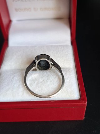 Anillo Vintage Plata 925 y Ónix Negro