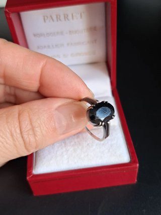 Anillo Vintage Plata 925 y Ónix Negro