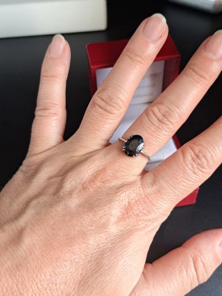 Anillo Vintage Plata 925 y Ónix Negro