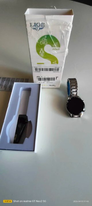 Smartwatch Lige Healthy Argento