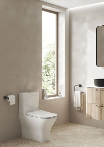Inodoro Compacto Roca Rimless Tapa Amortiguada