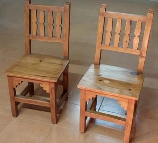 2 Sedie in Legno di Teak Design