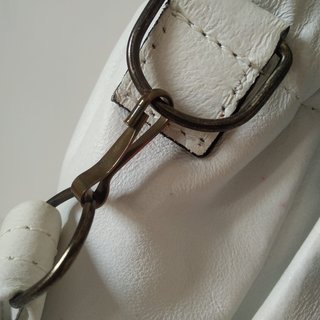 Bolso Mochila Gilabert Piel Blanca