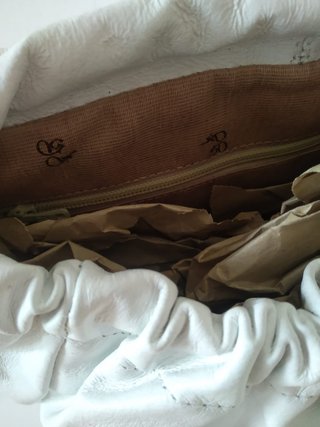Bolso Mochila Gilabert Piel Blanca