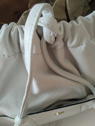 Bolso Mochila Gilabert Piel Blanca