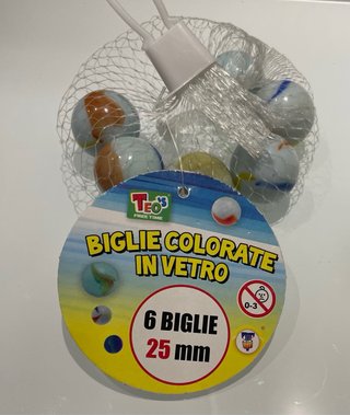 Set Biglie Colorate in Vetro (Nuovo)