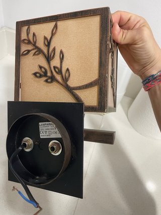 Lámpara de pared diseño árbol