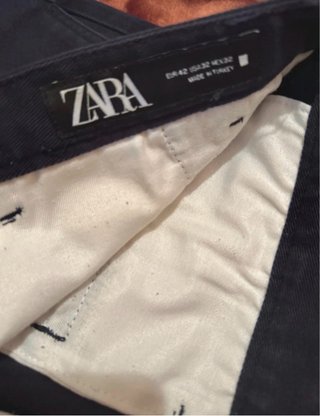 Pantalón vestir ZARA azul
