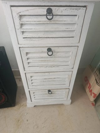 Mueble Cajonero Blanco Madera