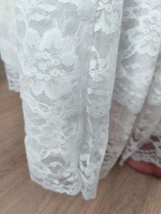 Cancán Novia Blanco Encaje
