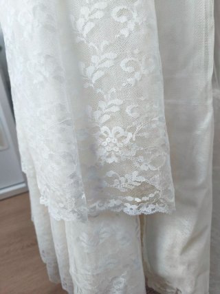 Cancán Novia Blanco Encaje