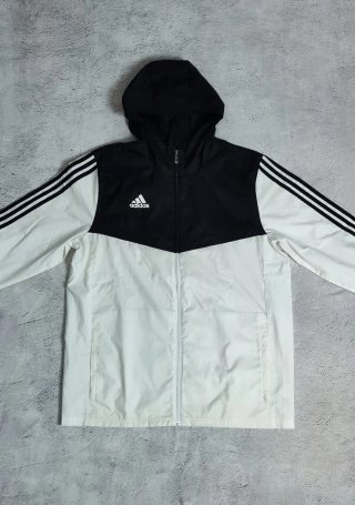 Cortavientos Adidas Negro y Blanco Talla L