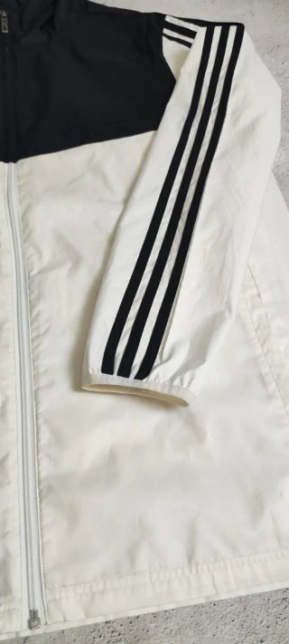Cortavientos Adidas Negro y Blanco Talla L