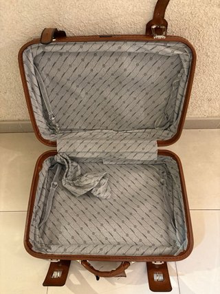 Maleta Vintage con Ruedas Marrón