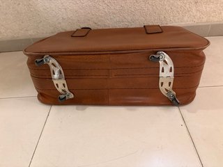 Maleta Vintage con Ruedas Marrón