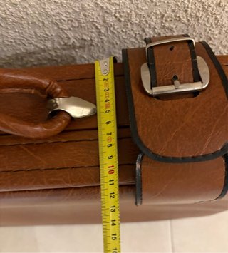 Maleta Vintage con Ruedas Marrón