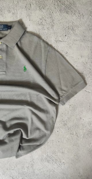 Polo Ralph Lauren Pony Bordado Gris Talla S - M