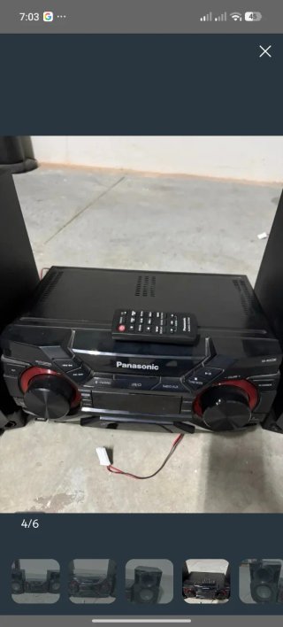 Equipo de música Panasonic negro