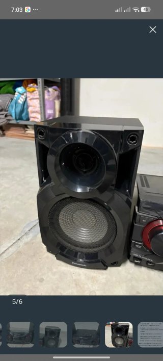 Equipo de música Panasonic negro