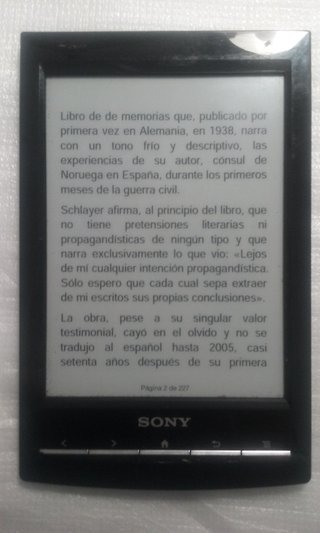 Ebook Sony PRS T1 Negro