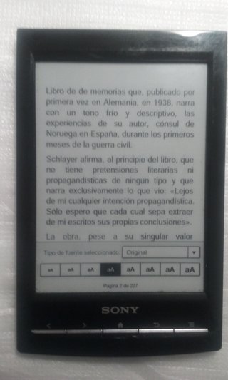 Ebook Sony PRS T1 Negro