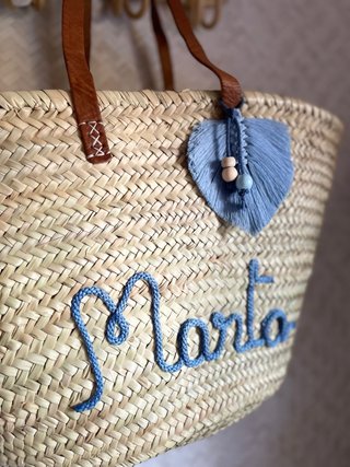 Capazo personalizado con detalle